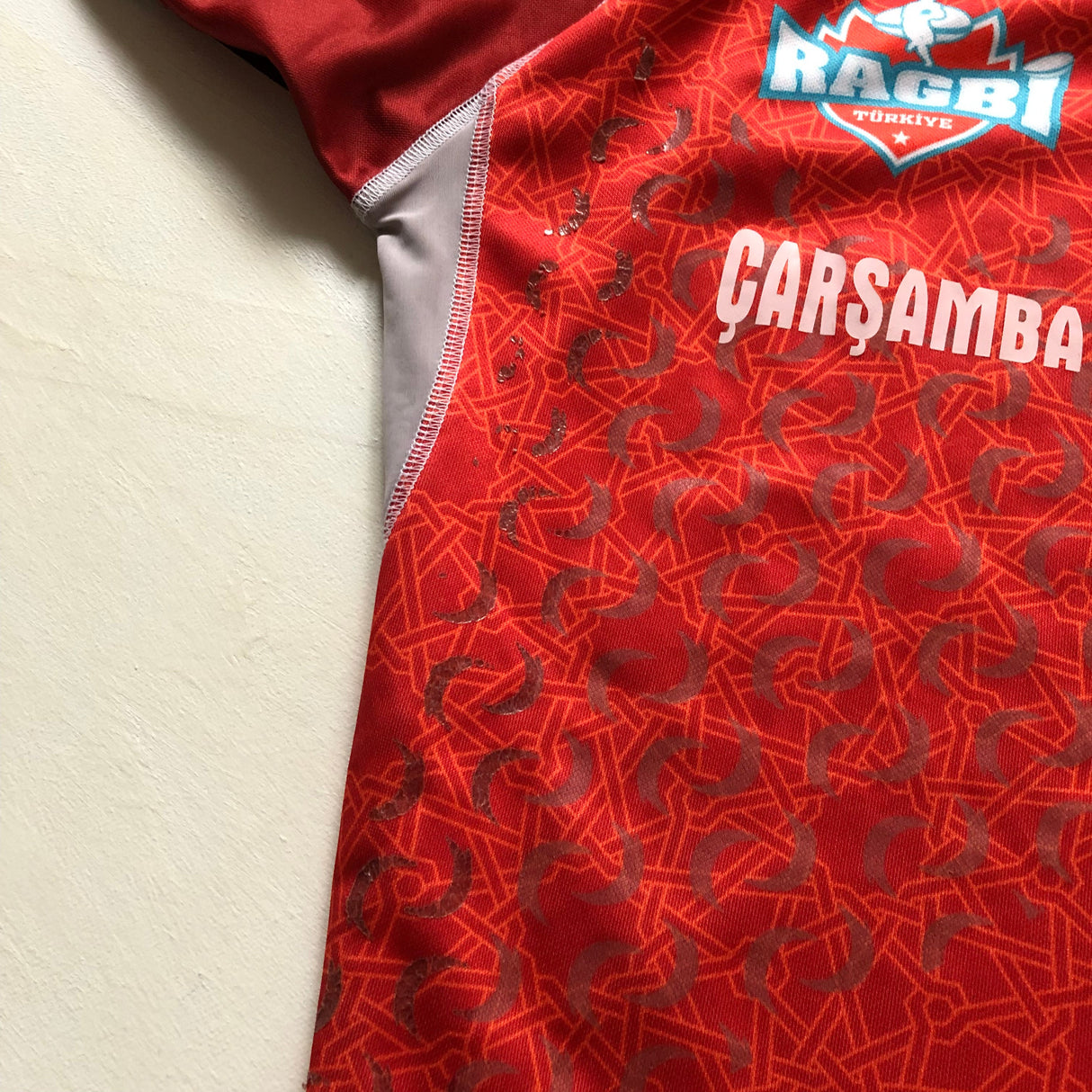 Turkey National Rugby Team Jersey 2019 Match Worn Large Underdog Rugby - The Tier 2 Rugby Shop
