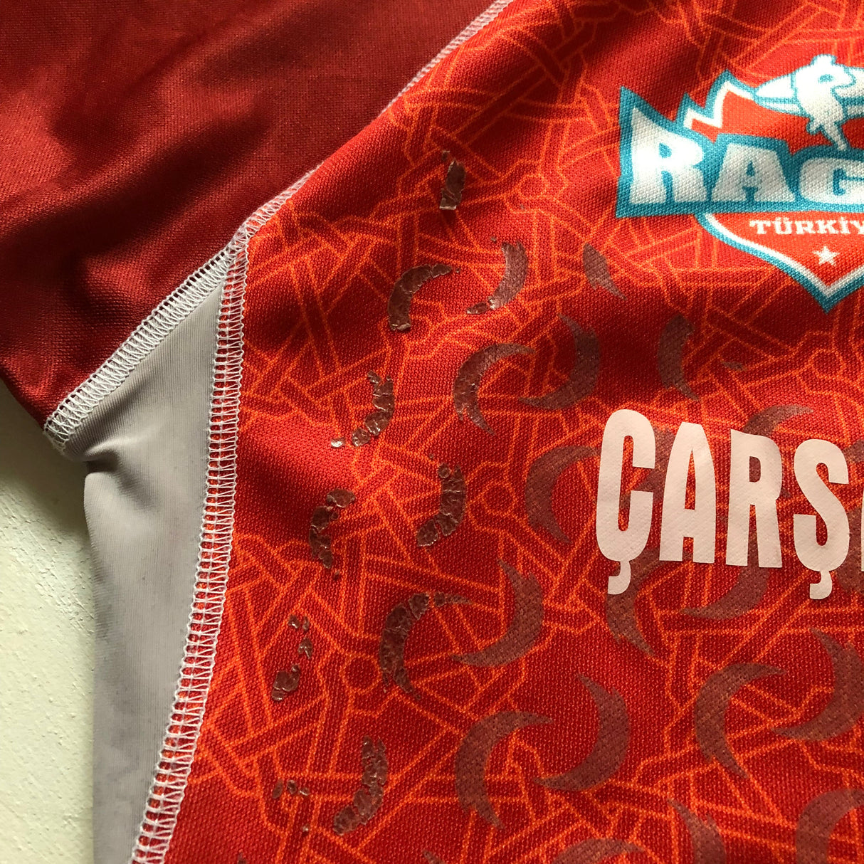 Turkey National Rugby Team Jersey 2019 Match Worn Large Underdog Rugby - The Tier 2 Rugby Shop