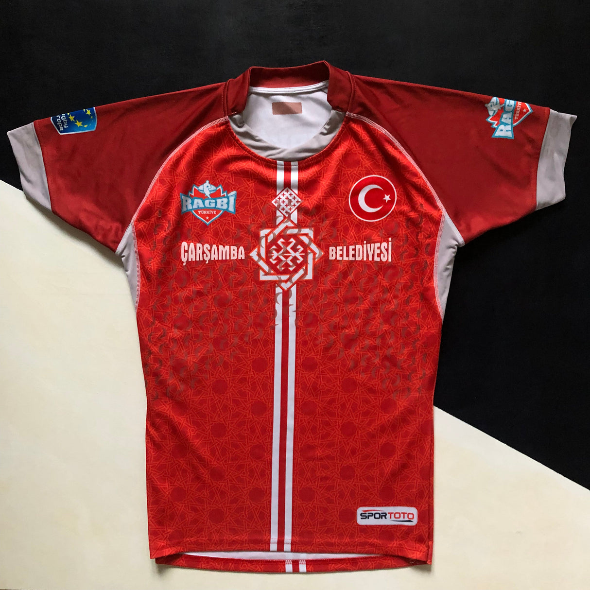 Turkey National Rugby Team Jersey 2019 Match Worn Large Underdog Rugby - The Tier 2 Rugby Shop
