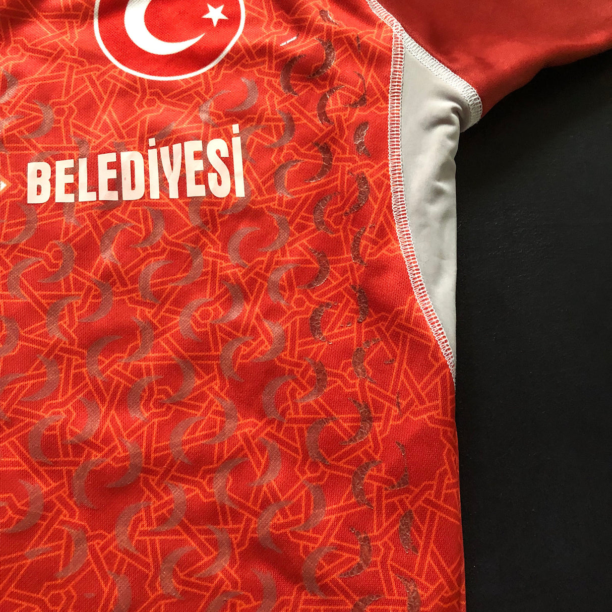 Turkey National Rugby Team Jersey 2019 Match Worn Large Underdog Rugby - The Tier 2 Rugby Shop