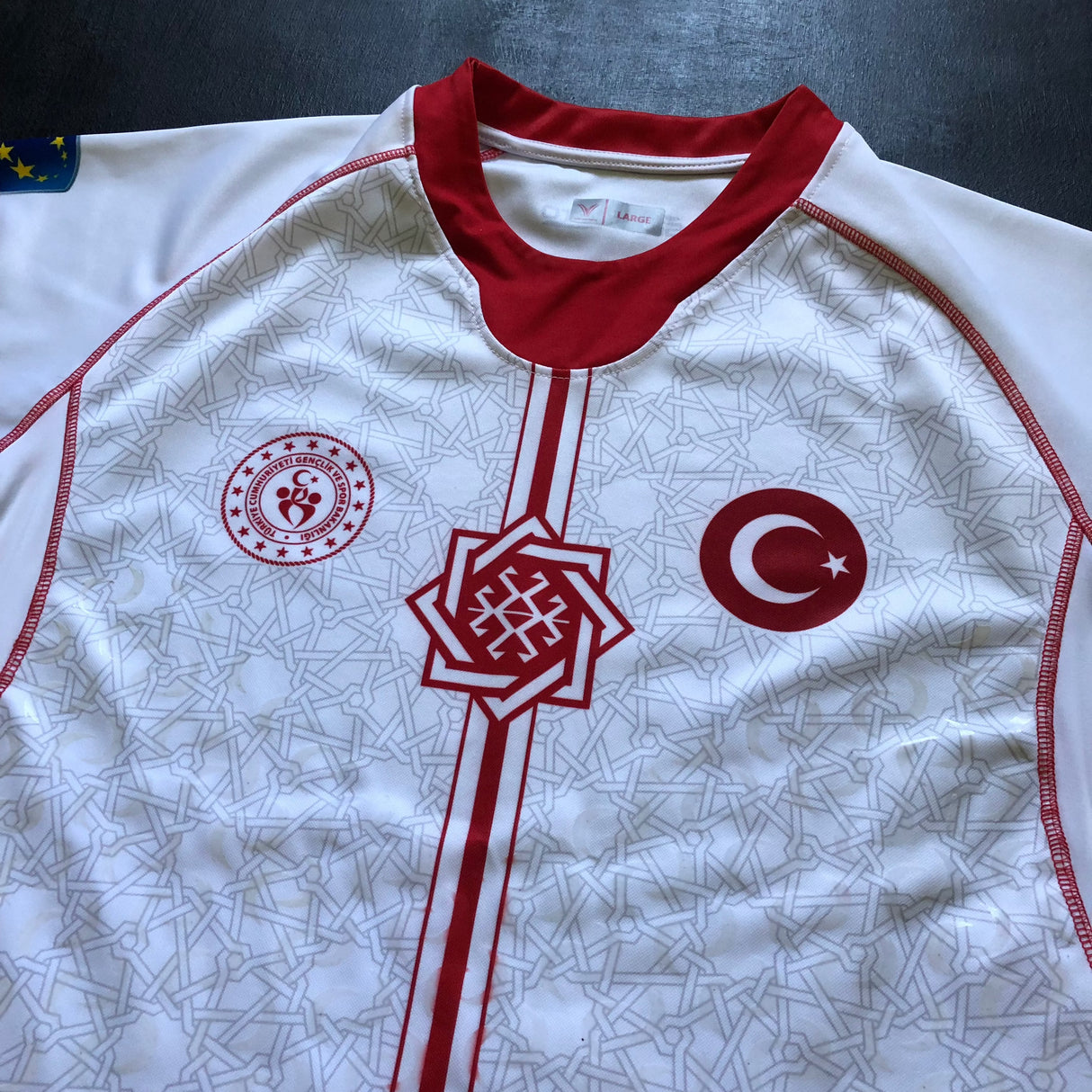 Turkey National Rugby Team Jersey 2023/24 Away Player Issue Large Underdog Rugby - The Tier 2 Rugby Shop