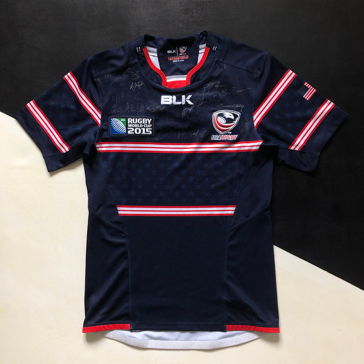 USA National Rugby Team Jersey 2015 Rugby World Cup Player Issue Signed Medium Underdog Rugby - The Tier 2 Rugby Shop