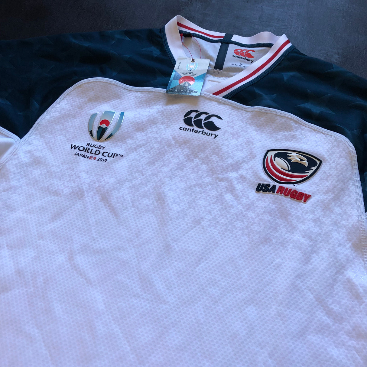 USA National Rugby Team Jersey 2019 Rugby World Cup Away Player Issue Large BNWT Underdog Rugby - The Tier 2 Rugby Shop