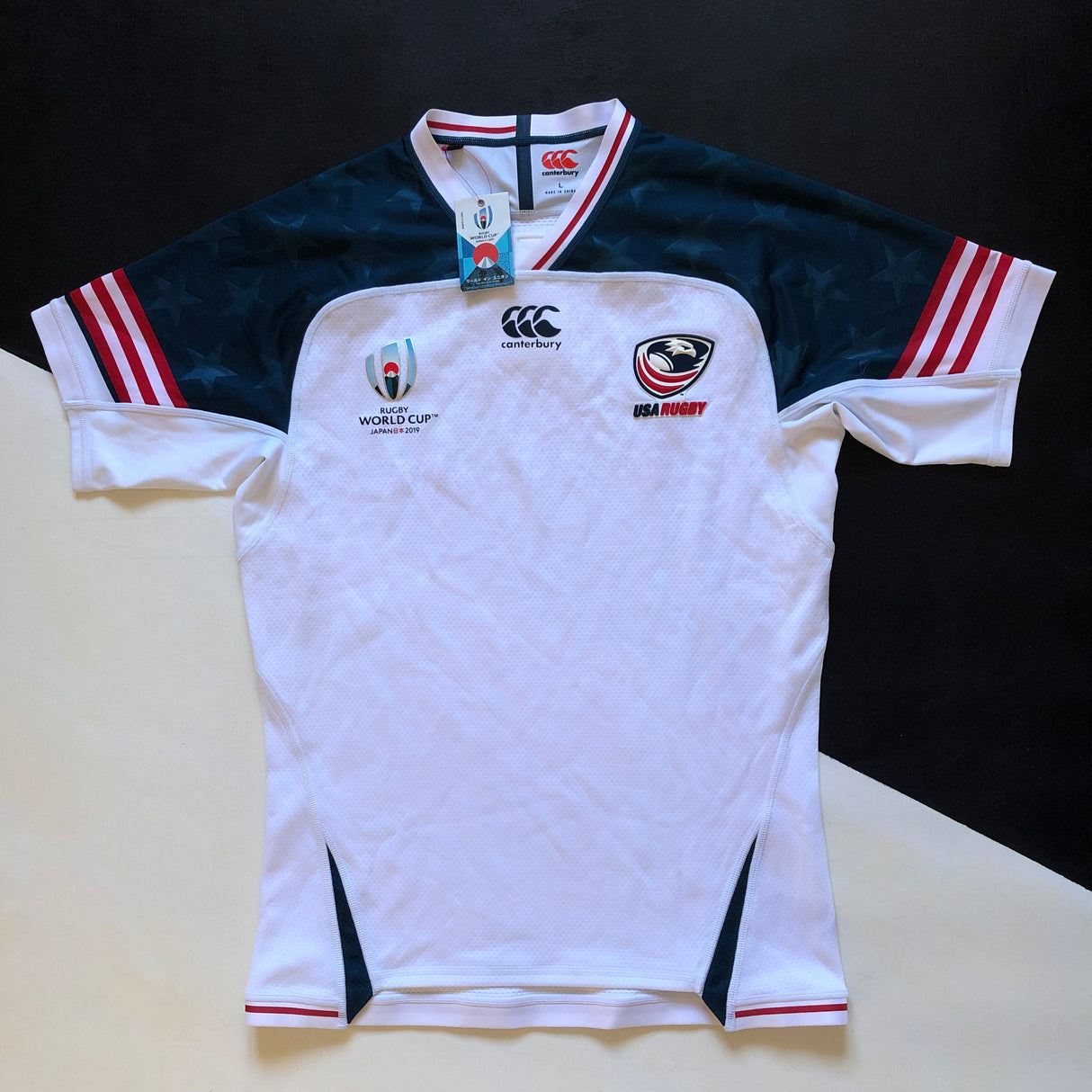 USA National Rugby Team Jersey 2019 Rugby World Cup Away Player Issue Large BNWT Underdog Rugby - The Tier 2 Rugby Shop