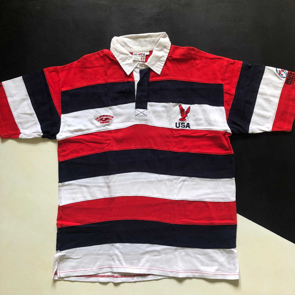 USA National Rugby Team Supporters Jersey 1997 Hong Kong Sevens XL Underdog Rugby - The Tier 2 Rugby Shop