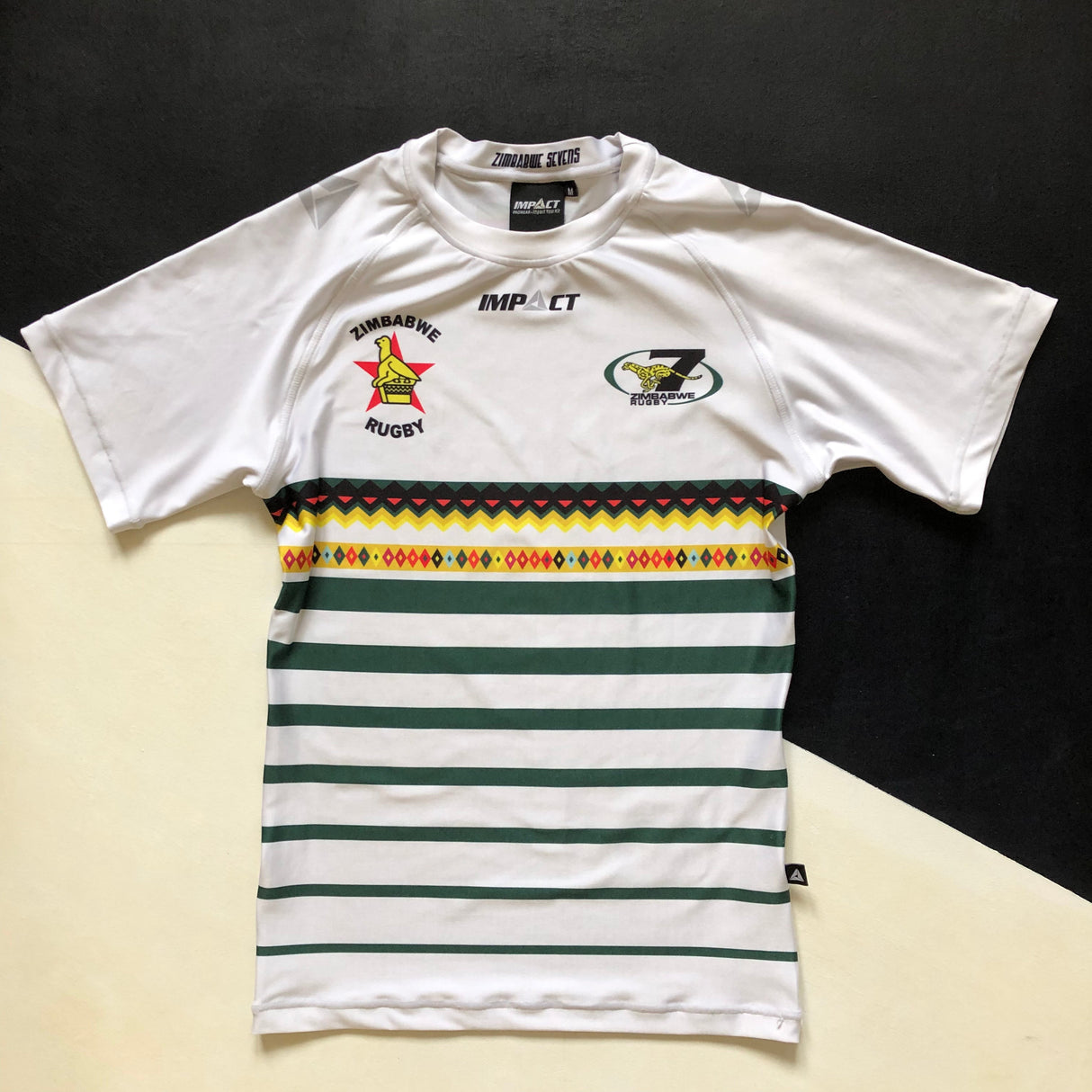 Zimbabwe National Rugby Sevens Team Jersey 2018 Player Issue Medium Underdog Rugby - The Tier 2 Rugby Shop