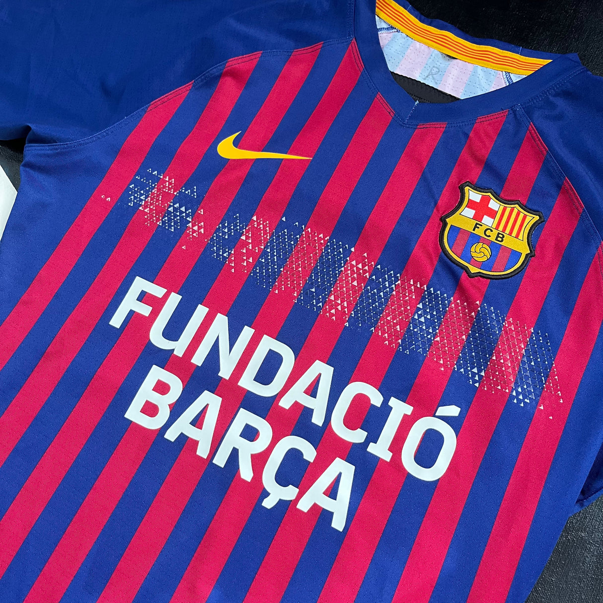 Barcelona FC Rugby Team Jersey 2018 Match Worn Medium Underdog Rugby - The Tier 2 Rugby Shop