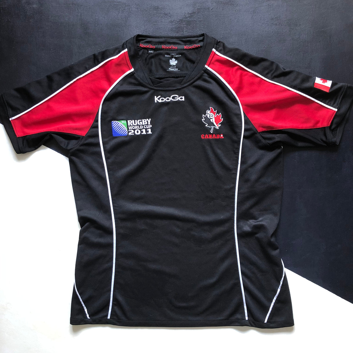 Canada National Rugby Team Jersey 2011 Rugby World Cup Away Large Underdog Rugby - The Tier 2 Rugby Shop