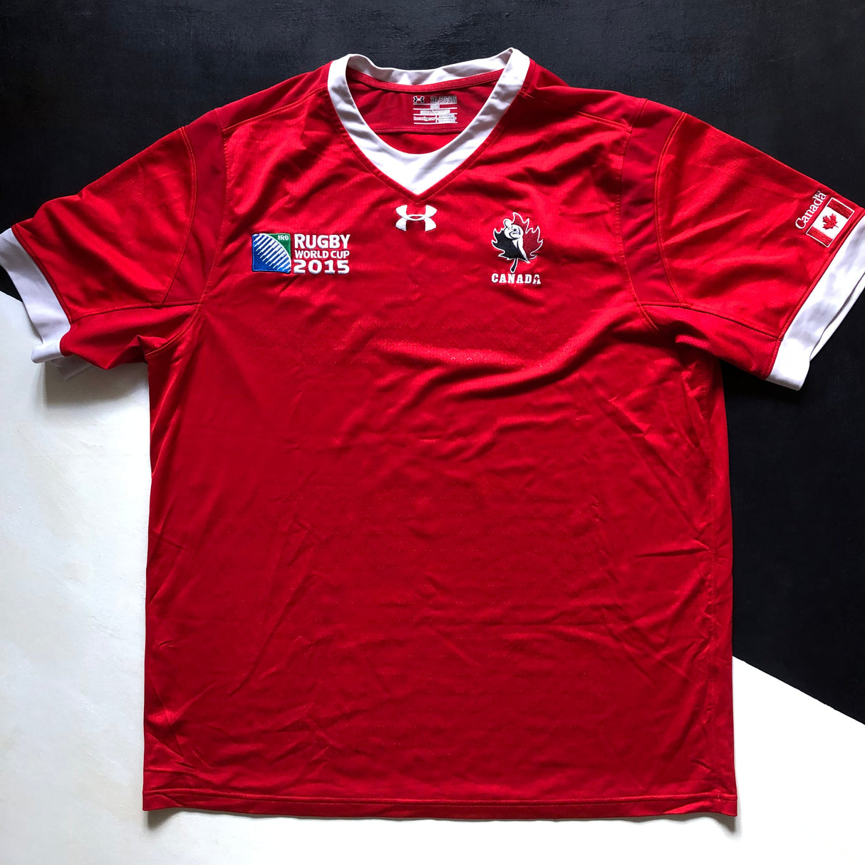 Canada National Rugby Team Jersey 2015 Rugby World Cup 2XL Underdog Rugby - The Tier 2 Rugby Shop