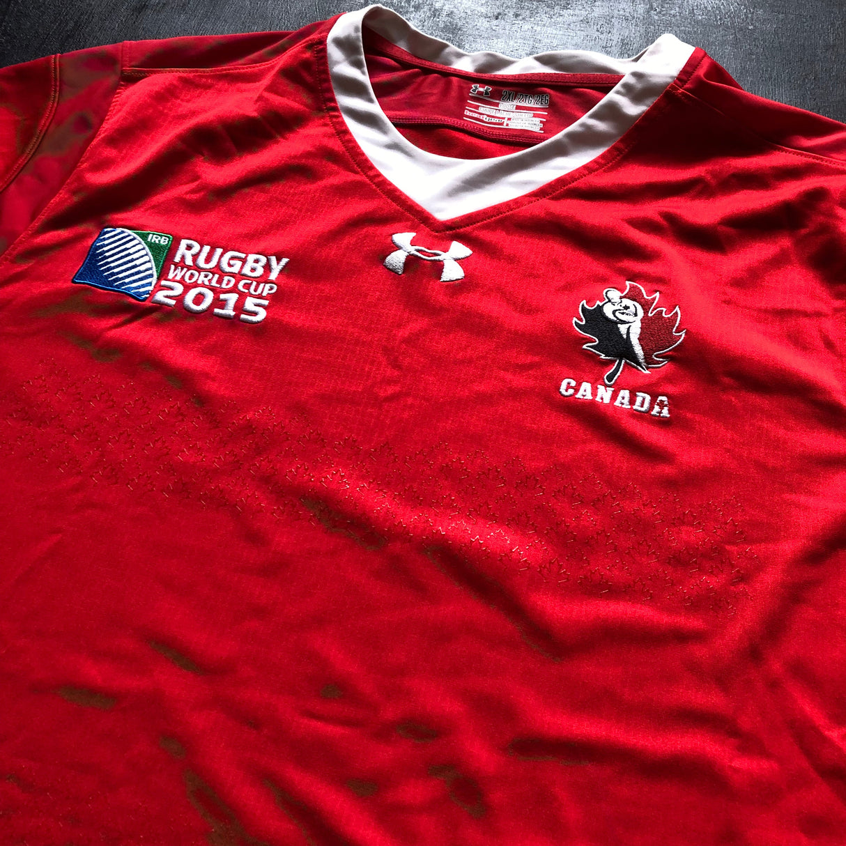 Canada National Rugby Team Jersey 2015 Rugby World Cup 2XL Underdog Rugby - The Tier 2 Rugby Shop