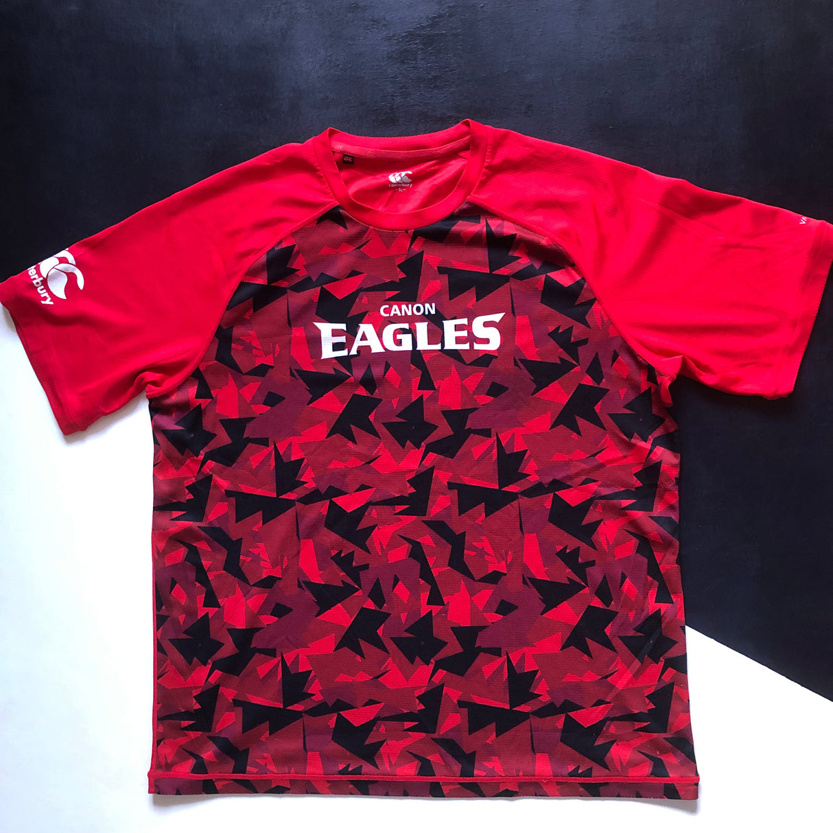 Canon Eagles Rugby Team Training Tee Red (Japan Top League) 3L Underdog Rugby - The Tier 2 Rugby Shop