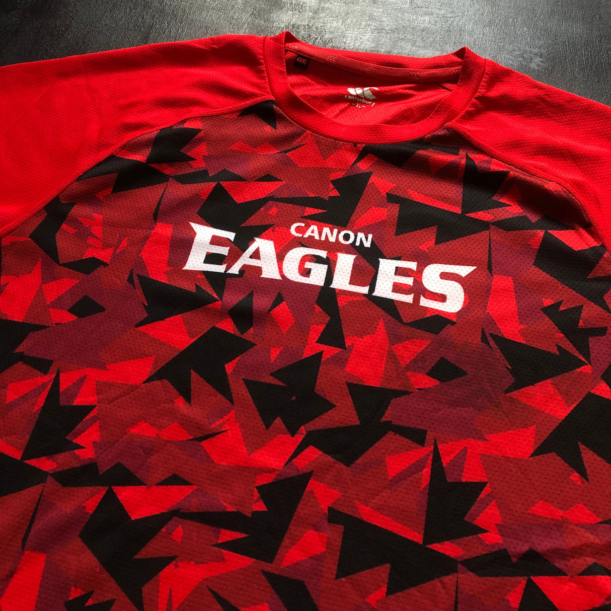 Canon Eagles Rugby Team Training Tee Red (Japan Top League) 3L Underdog Rugby - The Tier 2 Rugby Shop
