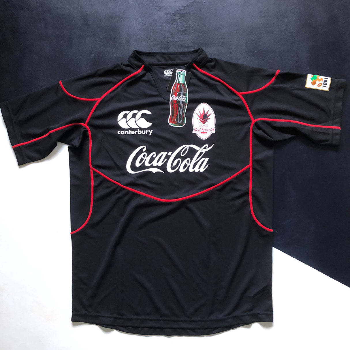 Coca Cola Red Sparks Rugby Team Jersey 2015 (Japan Top League) Large BNWT Underdog Rugby - The Tier 2 Rugby Shop