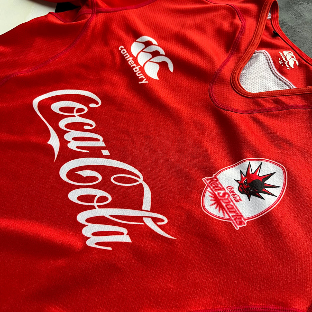 Coca-Cola Red Sparks Rugby Team Jersey 2015 (Japan Top League) Medium Underdog Rugby - The Tier 2 Rugby Shop
