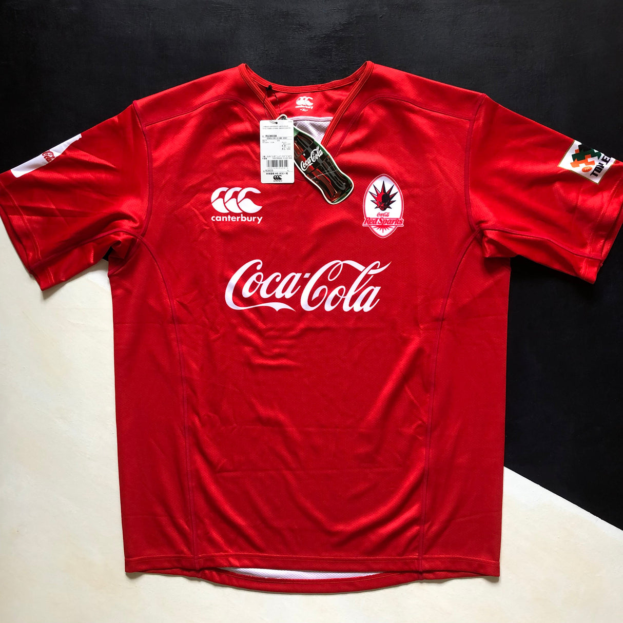 Coca-Cola Red Sparks Rugby Team Jersey 2015 (Japan Top League) XL BNWT Underdog Rugby - The Tier 2 Rugby Shop