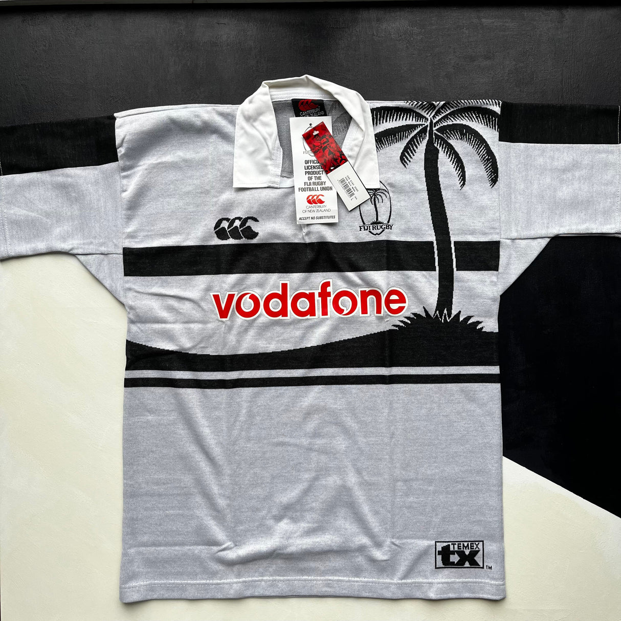 Fiji National Rugby Team Jersey 1998 Temex BNWT Large Underdog Rugby - The Tier 2 Rugby Shop