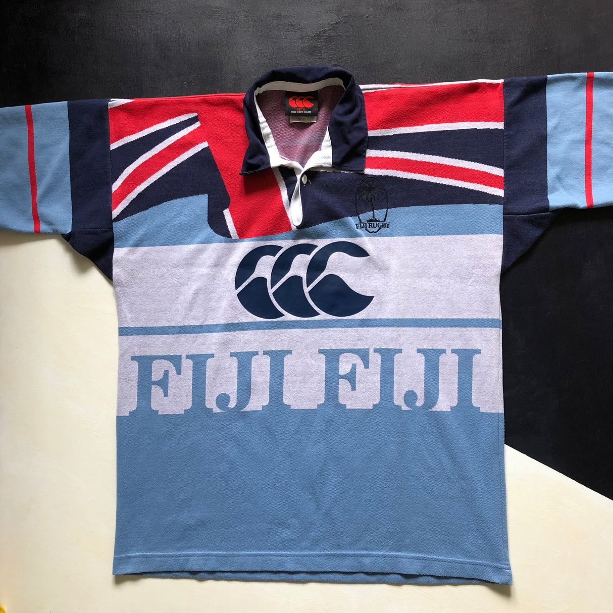 Fiji National Rugby Team Jersey 2002 Temex XL Underdog Rugby - The Tier 2 Rugby Shop