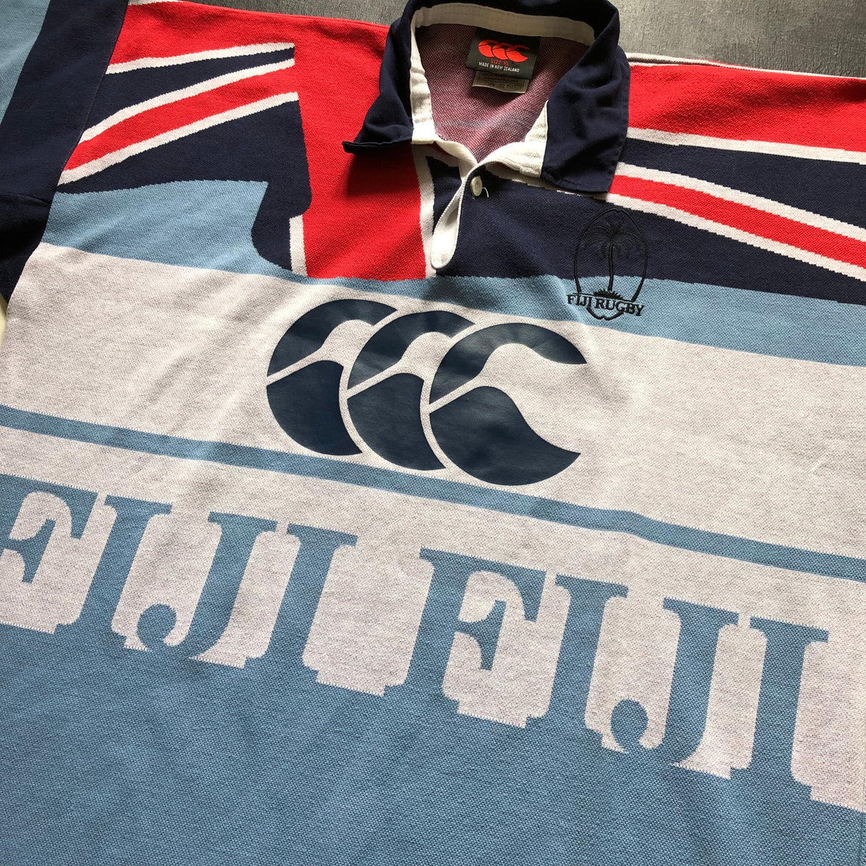 Fiji National Rugby Team Jersey 2002 Temex XL Underdog Rugby - The Tier 2 Rugby Shop