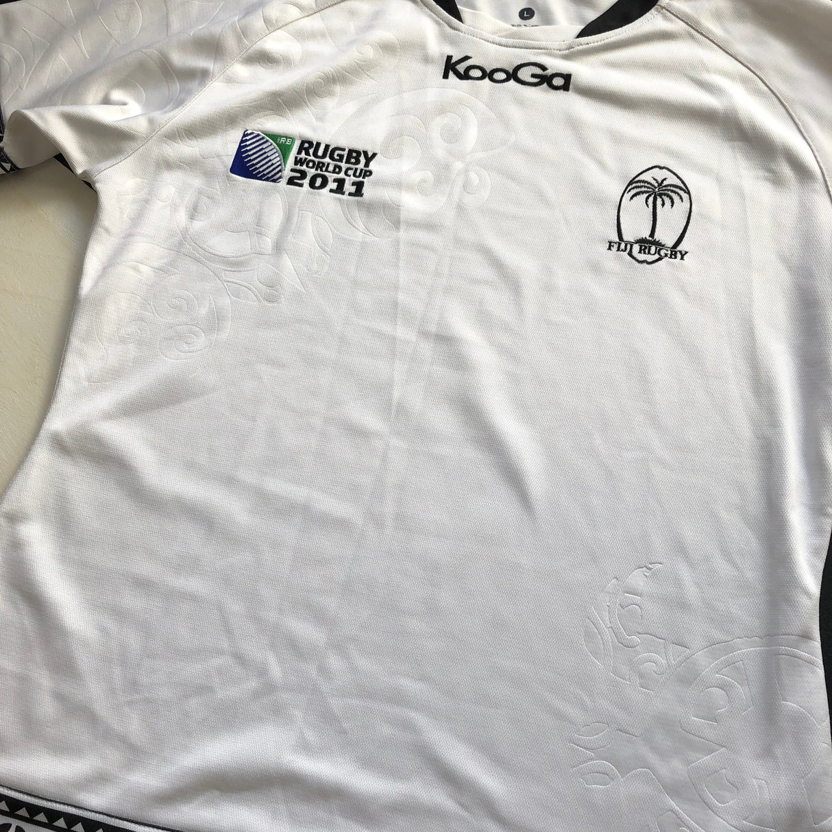 Fiji National Rugby Team Jersey 2011 Rugby World Cup Large Underdog Rugby - The Tier 2 Rugby Shop