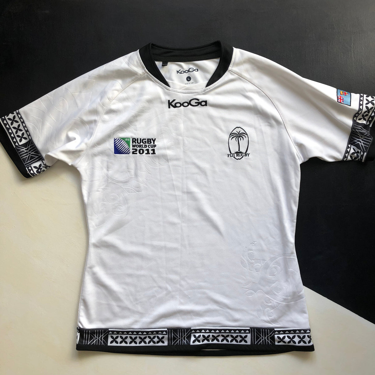 Fiji National Rugby Team Jersey 2011 Rugby World Cup Large Underdog Rugby - The Tier 2 Rugby Shop