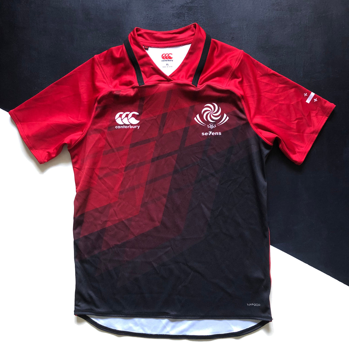 Georgia National Rugby Sevens Team Jersey 2019 XL Underdog Rugby - The Tier 2 Rugby Shop