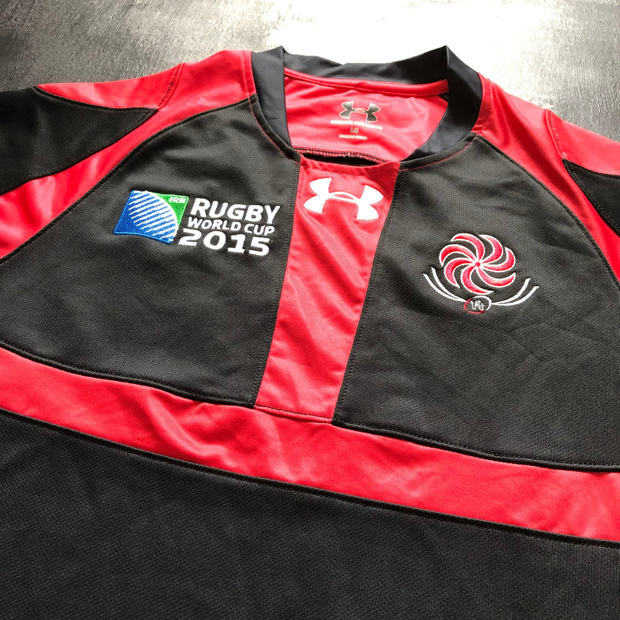 Georgia National Rugby Team Jersey 2015 Rugby World Cup Away Large Underdog Rugby - The Tier 2 Rugby Shop