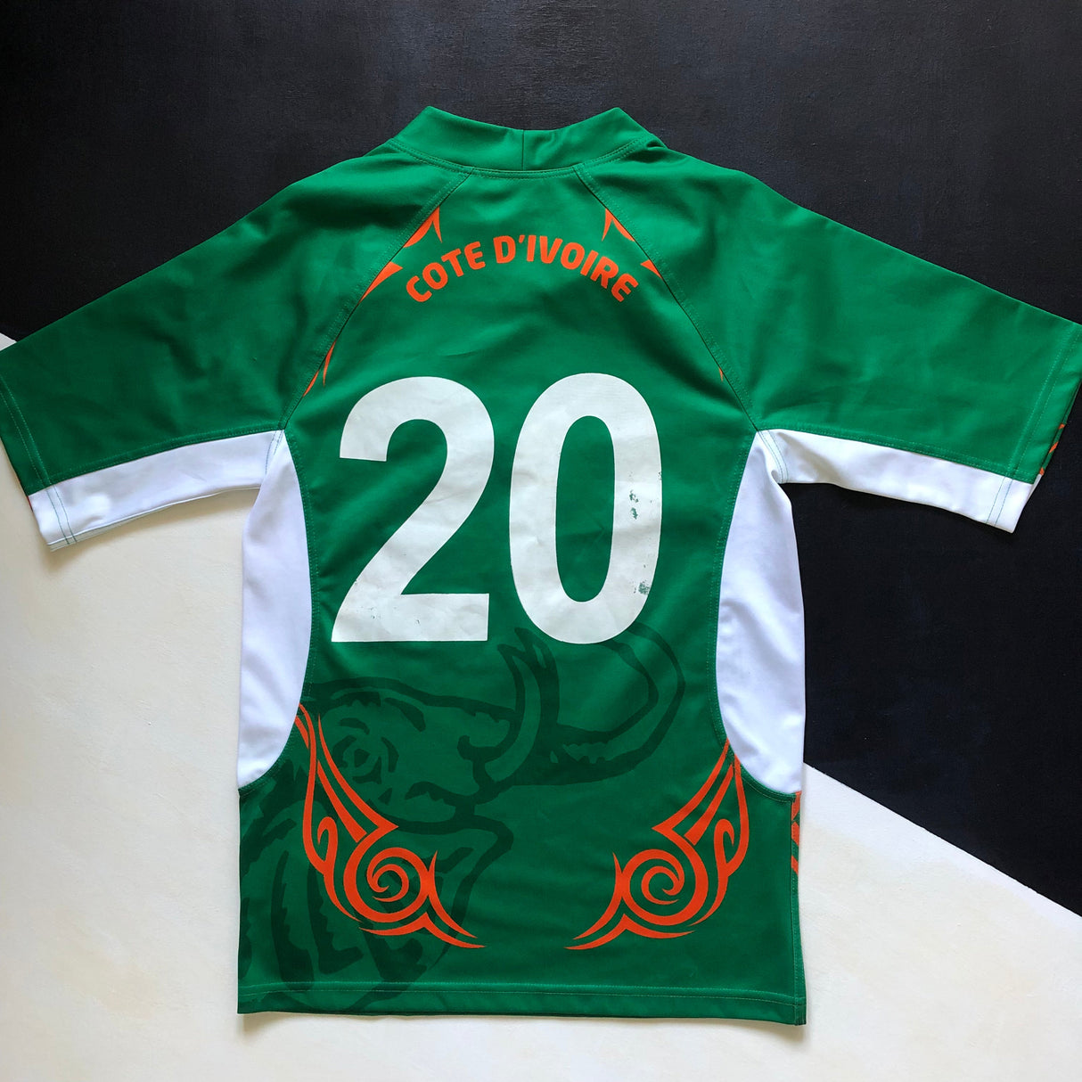 Ivory Coast National Rugby Team Jersey 2015 Away Match Worn Medium Underdog Rugby - The Tier 2 Rugby Shop