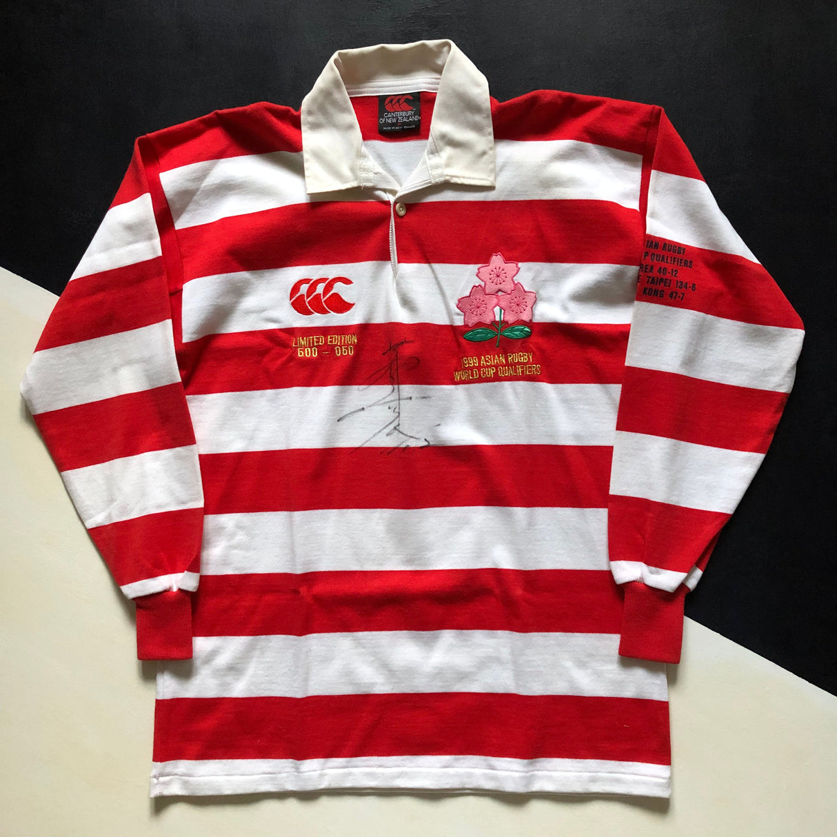 Japan National Rugby Team Jersey 1999 World Cup Qualifiers Limited Edition Medium Underdog Rugby - The Tier 2 Rugby Shop