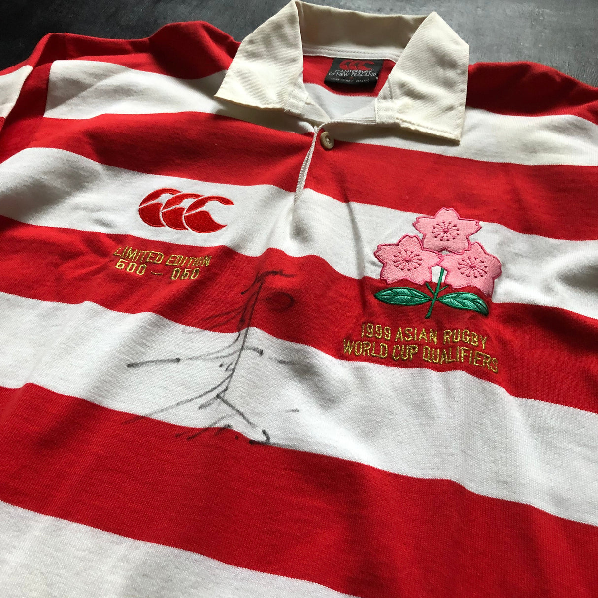 Japan National Rugby Team Jersey 1999 World Cup Qualifiers Limited Edition Medium Underdog Rugby - The Tier 2 Rugby Shop