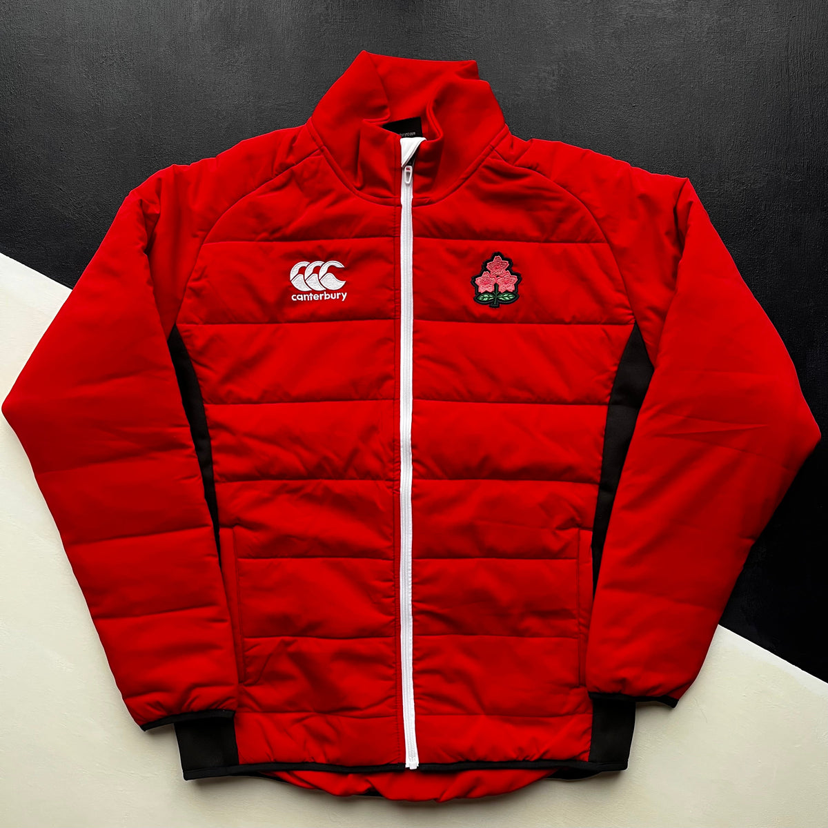 Japan National Rugby Team Puffer Jacket Red Underdog Rugby The Tier 2 Rugby Shop
