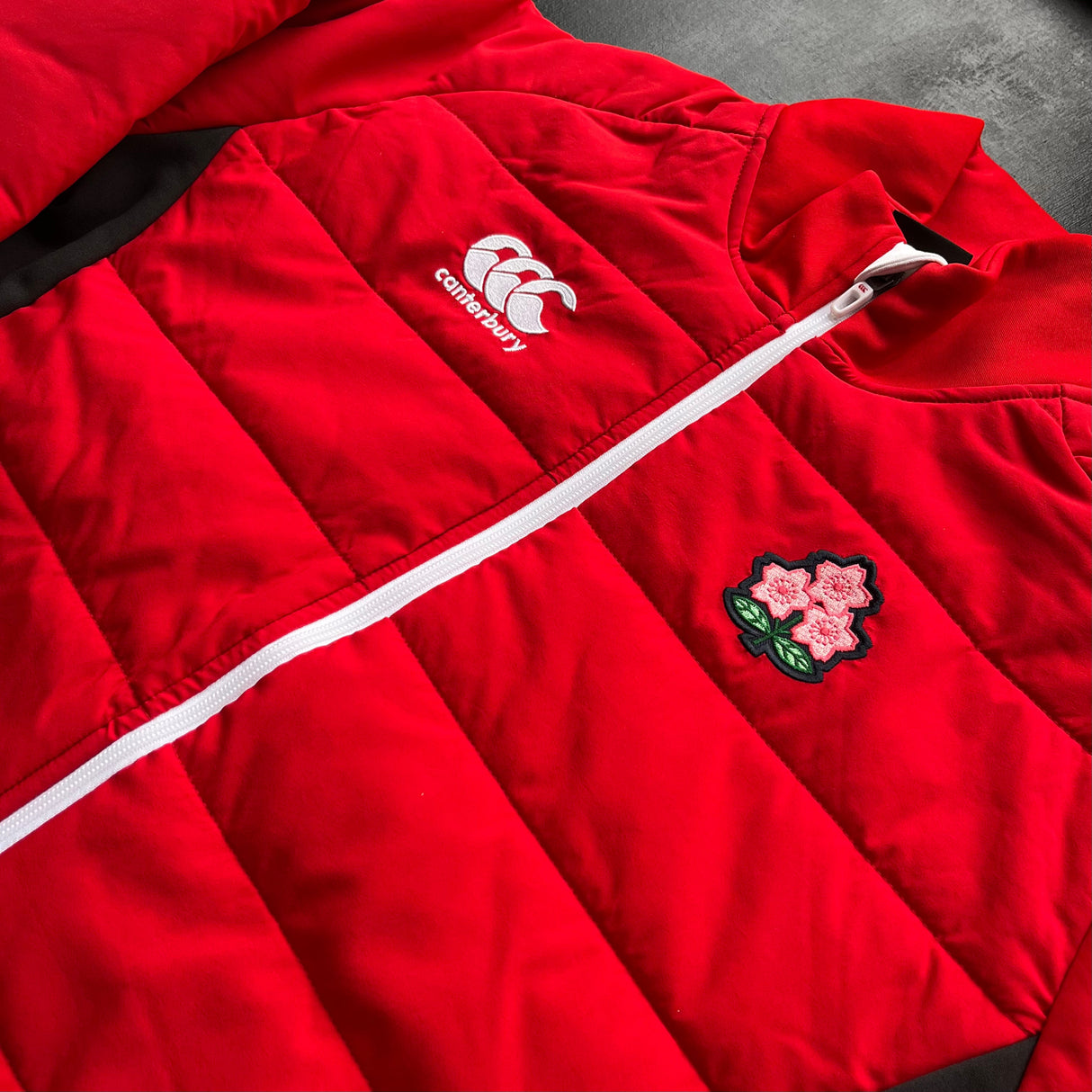 Japan National Rugby Team Puffer Jacket (Red) Underdog Rugby - The Tier 2 Rugby Shop