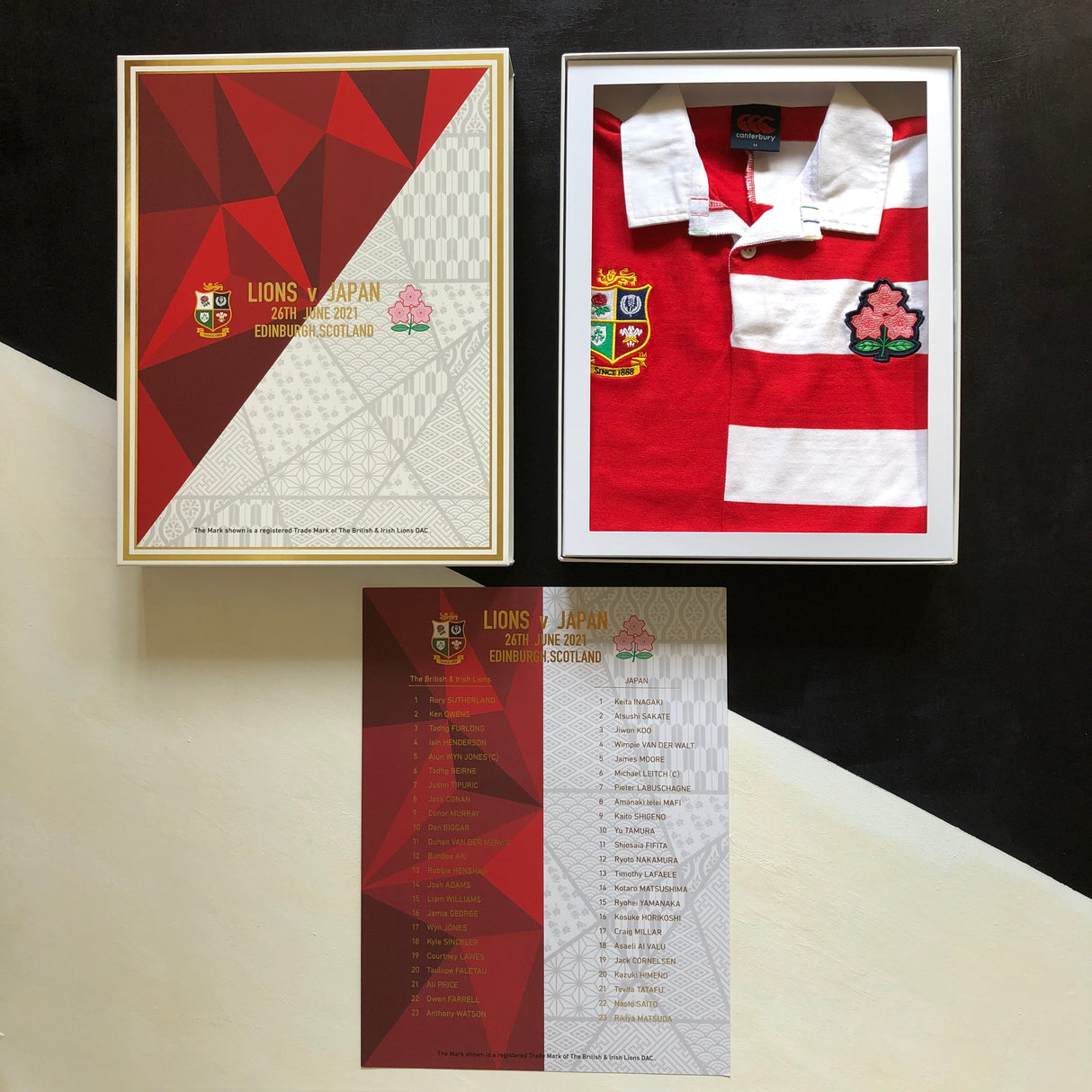 Japan vs Lions Commemorative Rugby Jersey 2021 Medium Underdog Rugby - The Tier 2 Rugby Shop