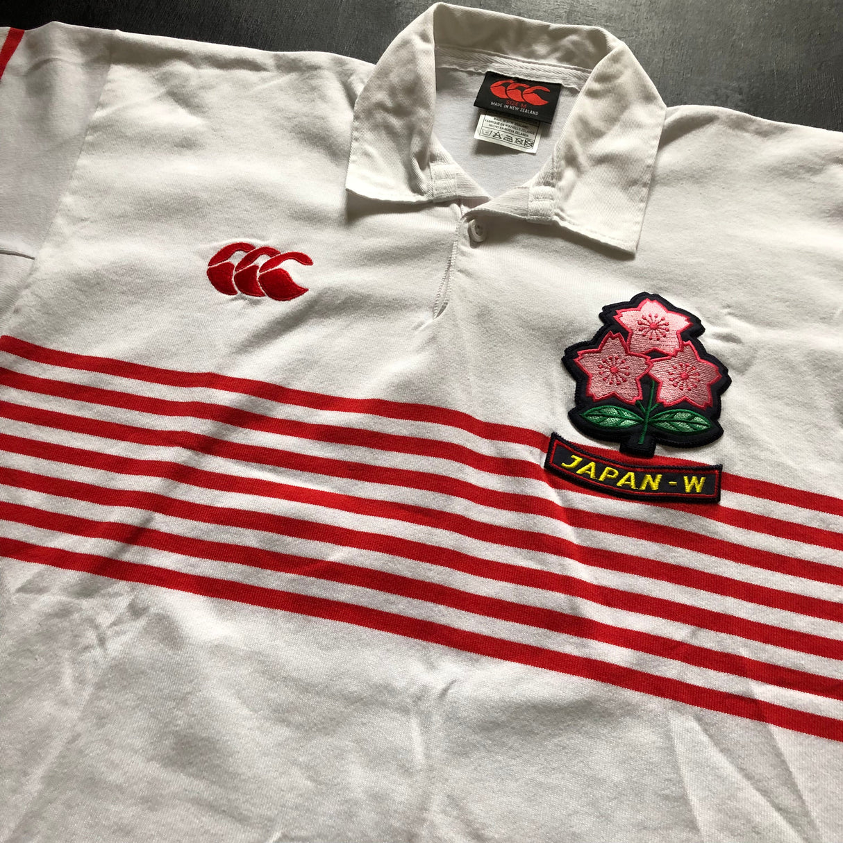 Japan Women's National Rugby Team Jersey 2001/2002 Match Worn Medium Underdog Rugby - The Tier 2 Rugby Shop