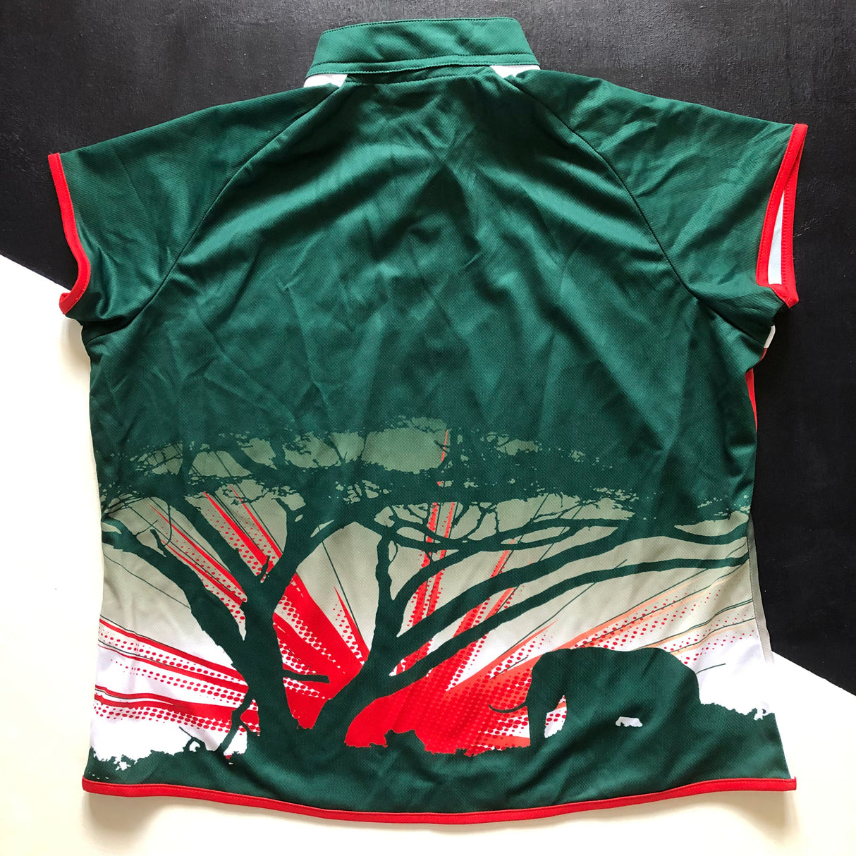 Kenya National Rugby Sevens Team Jersey 2012 Women's XL Underdog Rugby - The Tier 2 Rugby Shop