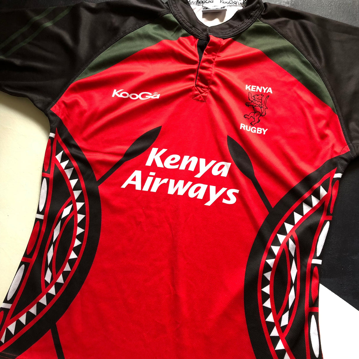 Kenya National Rugby Team Jersey 2009 Large Underdog Rugby - The Tier 2 Rugby Shop