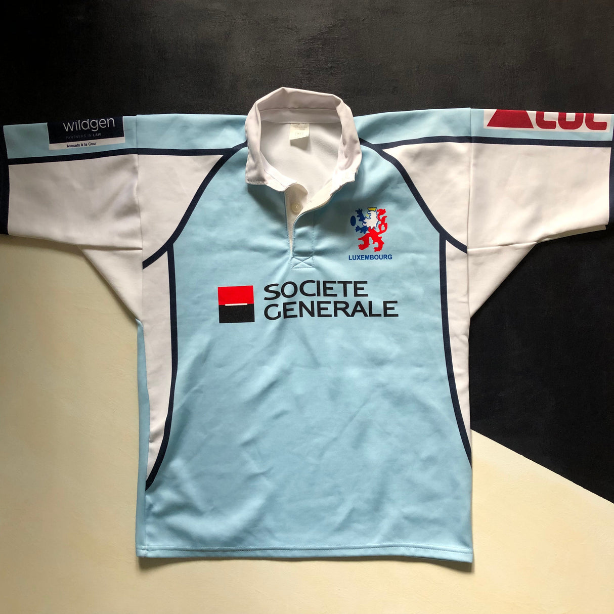 Luxembourg National Rugby Team Jersey 2000's Medium Underdog Rugby - The Tier 2 Rugby Shop