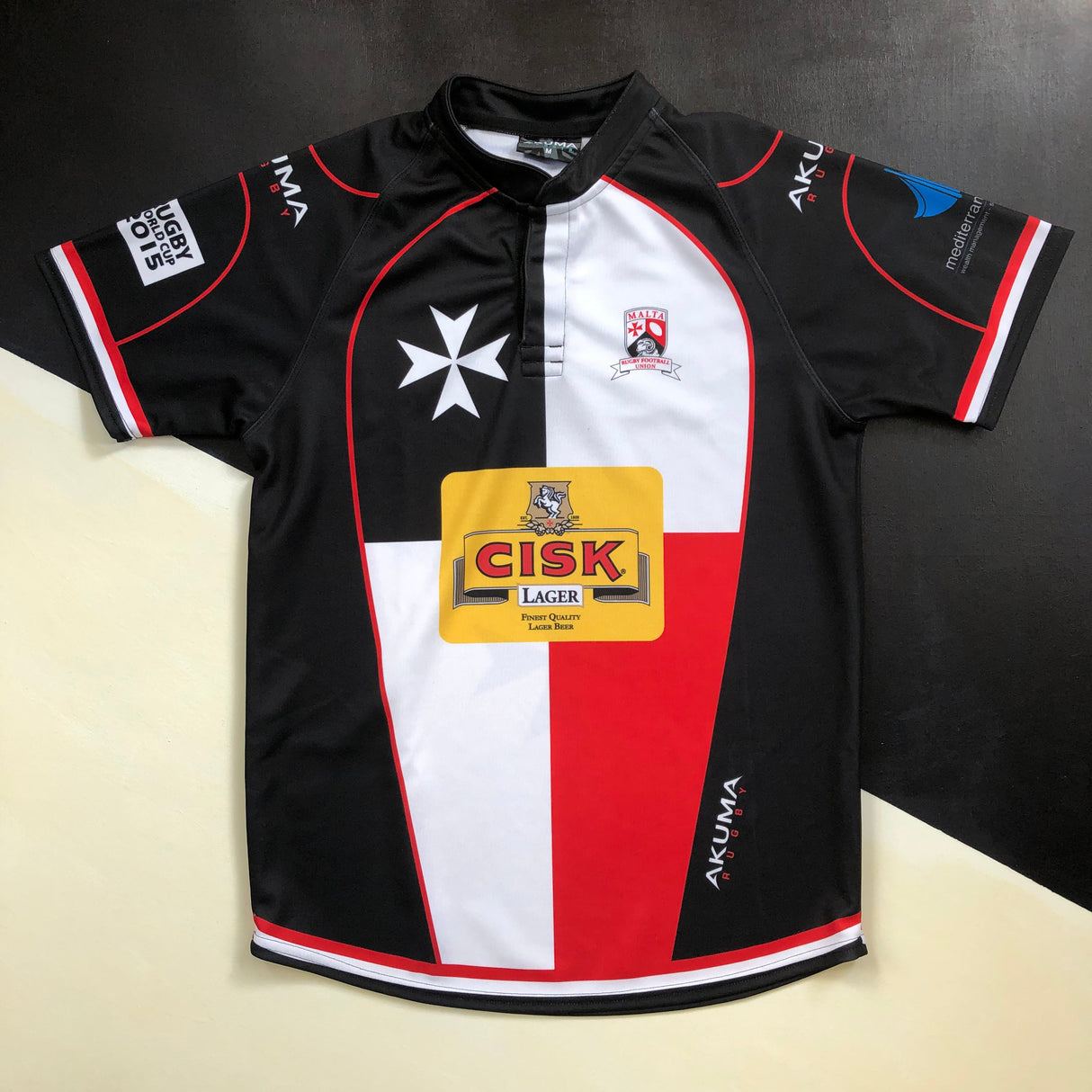 Malta National Rugby Team Jersey 2015 Medium Underdog Rugby - The Tier 2 Rugby Shop