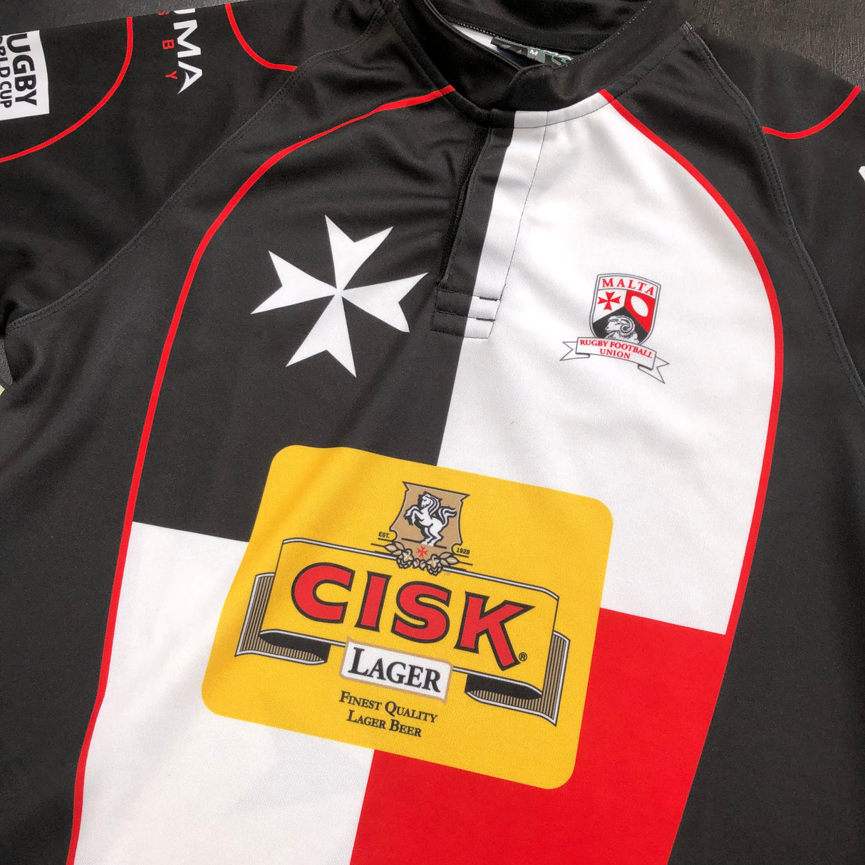 Malta National Rugby Team Jersey 2015 Medium Underdog Rugby - The Tier 2 Rugby Shop