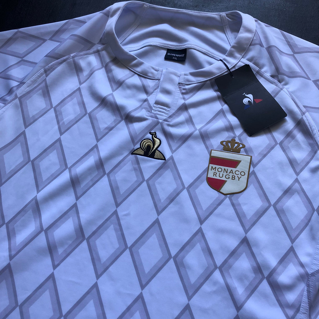 Monaco National Rugby Team Jersey 2022 Away Player Issue XXL BNWT Underdog Rugby - The Tier 2 Rugby Shop