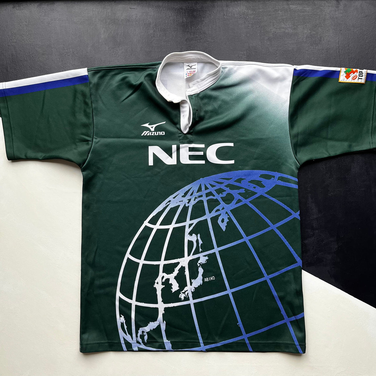 NEC Green Rockets Match Worn Jersey (No.13) 2003 XL Underdog Rugby - The Tier 2 Rugby Shop