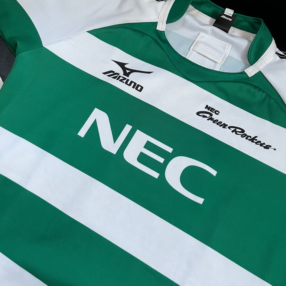 NEC Green Rockets Rugby Team Jersey Match Worn 2012 3XO Underdog Rugby - The Tier 2 Rugby Shop