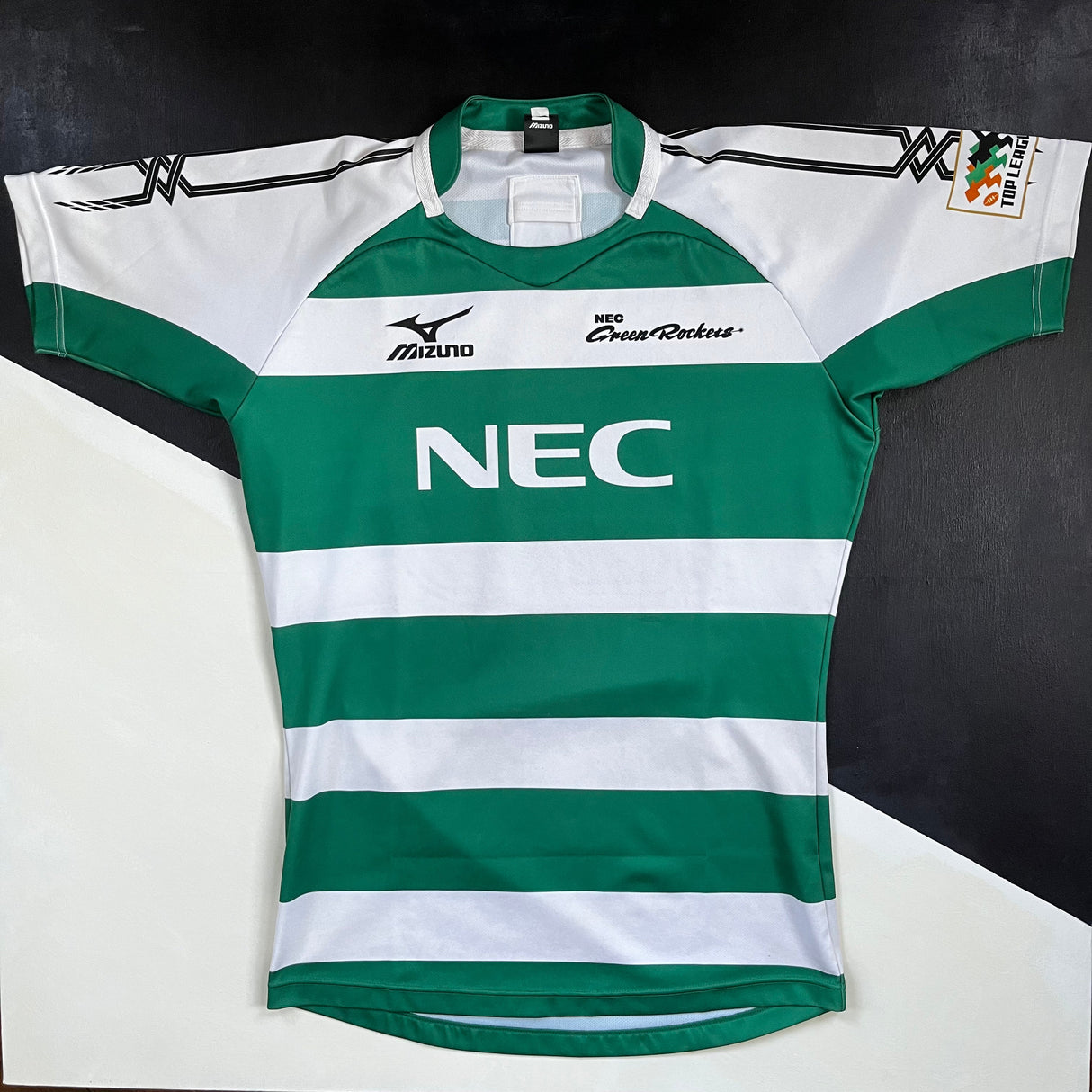 NEC Green Rockets Rugby Team Jersey Match Worn 2012 3XO Underdog Rugby - The Tier 2 Rugby Shop