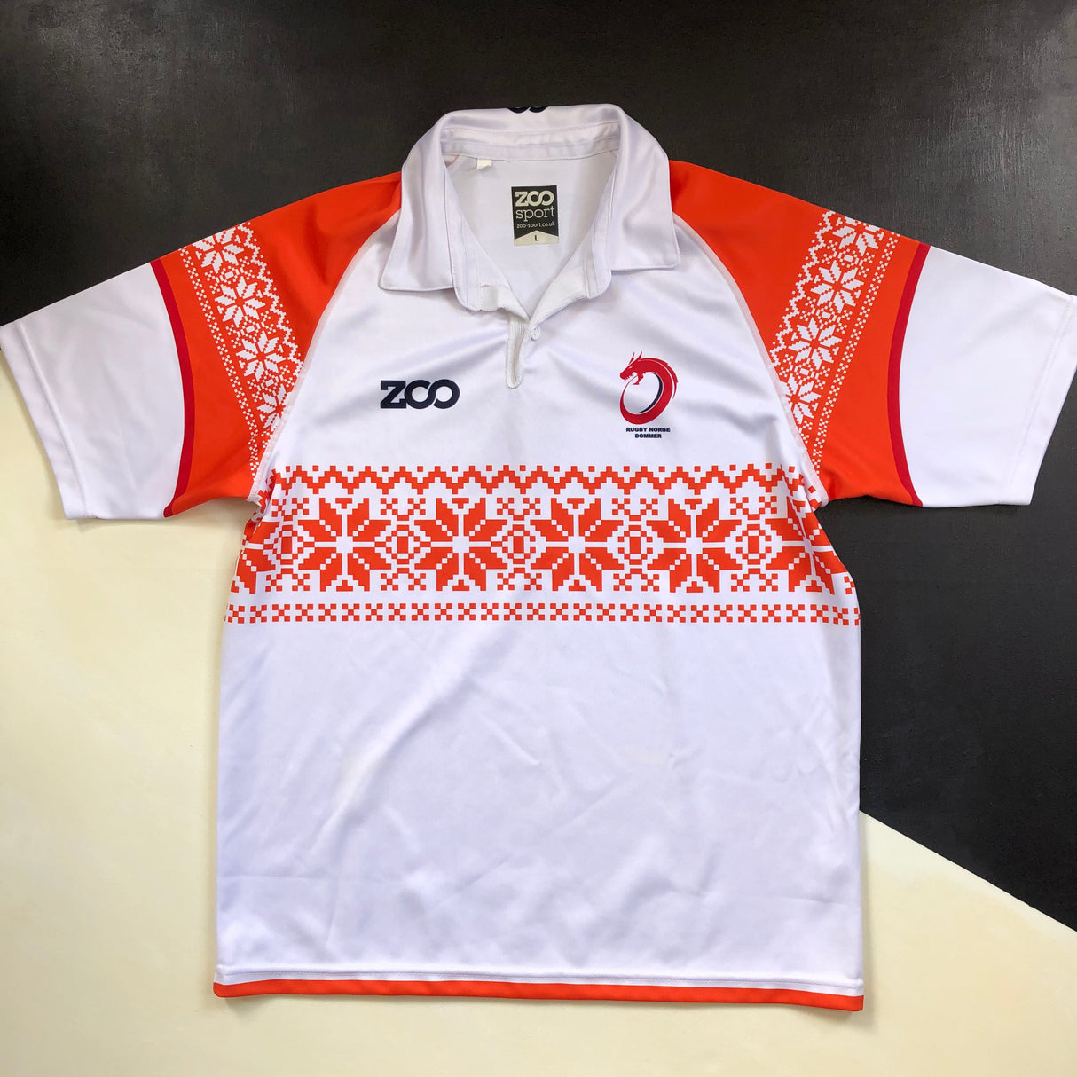 Norway National Rugby Union Referee Polo Large Underdog Rugby - The Tier 2 Rugby Shop