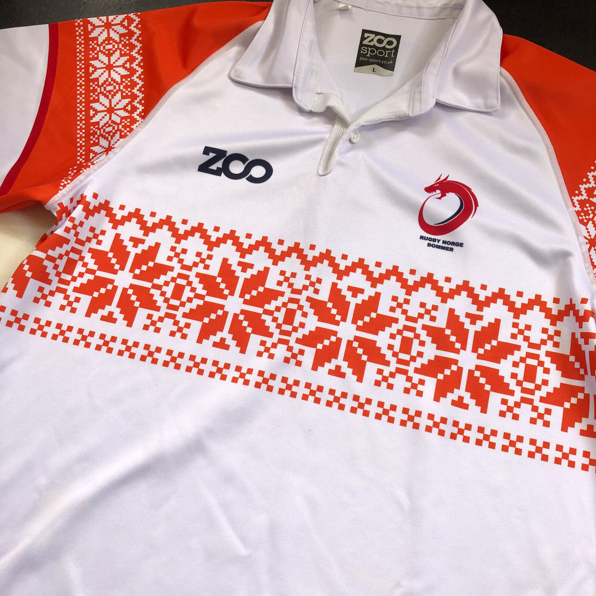 Norway National Rugby Union Referee Polo Large Underdog Rugby - The Tier 2 Rugby Shop