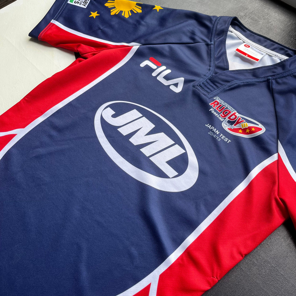 Philippines National Rugby Team Jersey 2014 Match Worn (No.12) Large Underdog Rugby - The Tier 2 Rugby Shop
