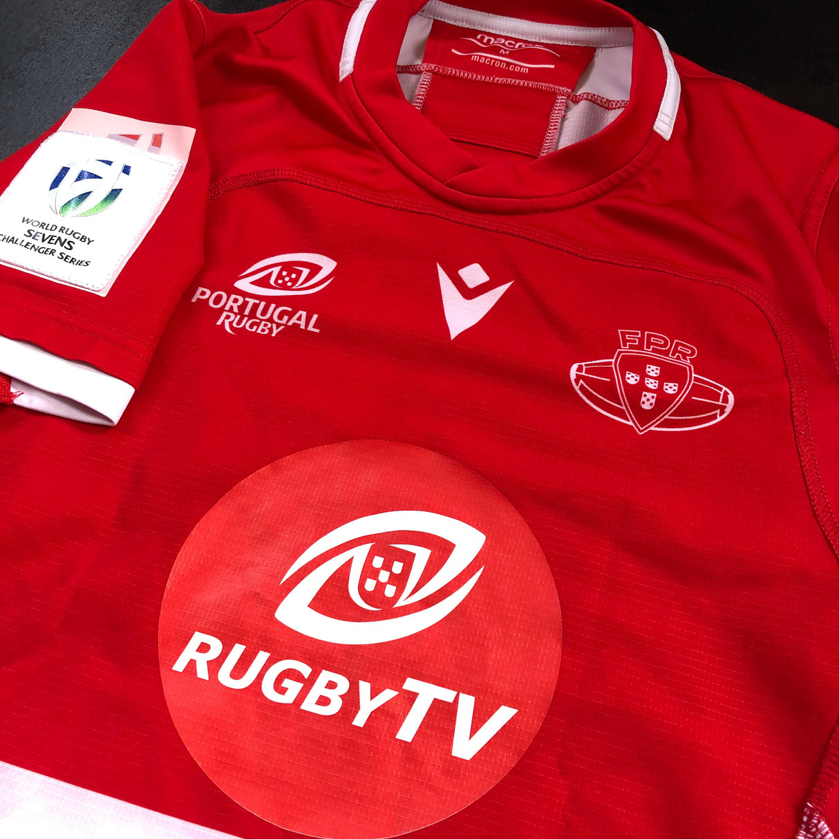 Portugal National Rugby Sevens Team Jersey 2020 Match Worn Medium Underdog Rugby - The Tier 2 Rugby Shop