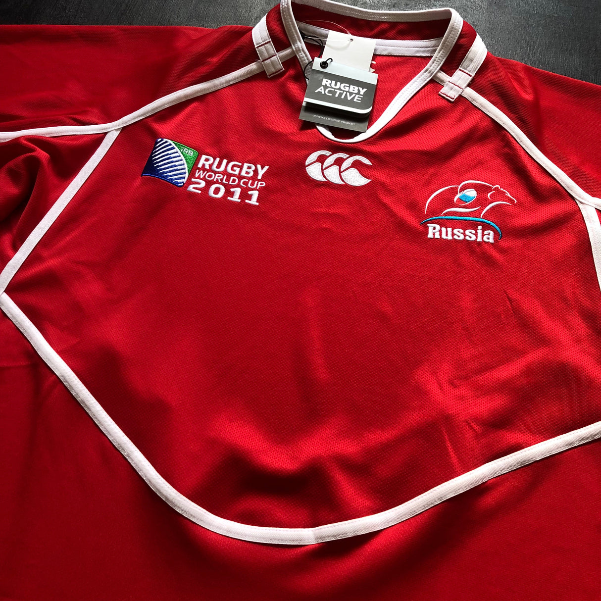 Russia National Rugby Team Jersey 2011 Rugby World Cup 2XL BNWT Underdog Rugby - The Tier 2 Rugby Shop
