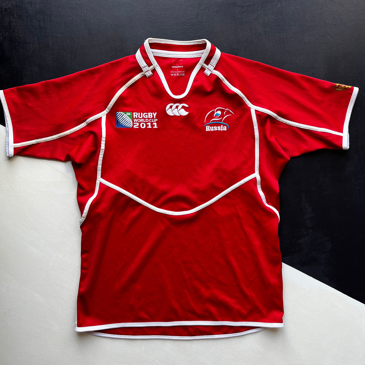Russia Rugby World Cup 2011 Jersey Large Underdog Rugby - The Tier 2 Rugby Shop