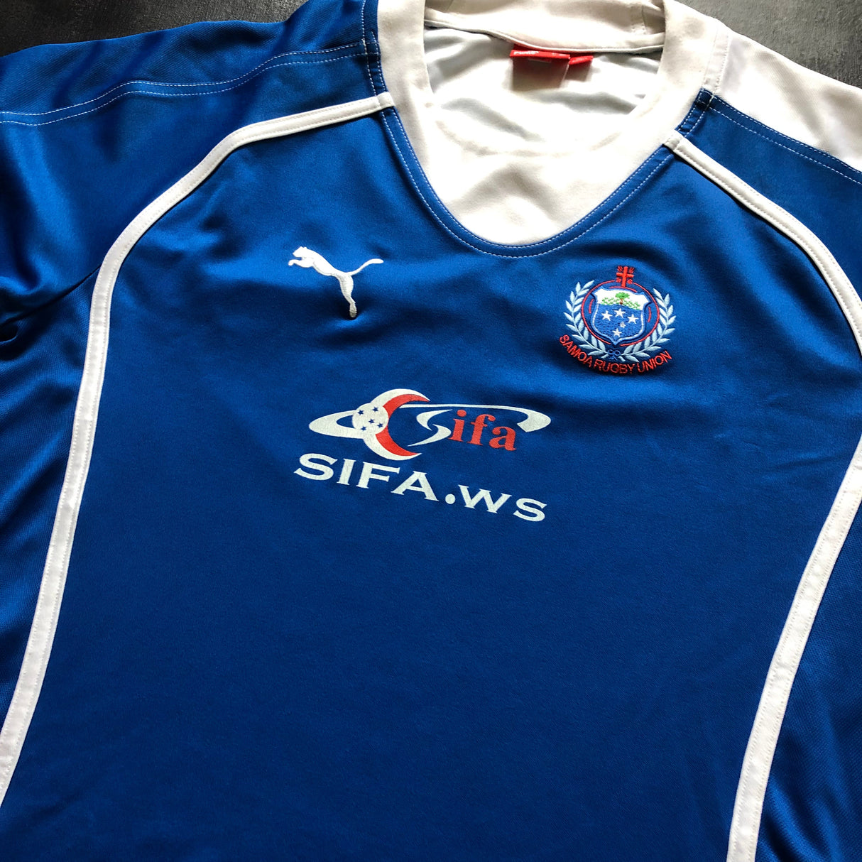 Samoa National Rugby Team Jersey 2006 Match Worn XXL Underdog Rugby - The Tier 2 Rugby Shop