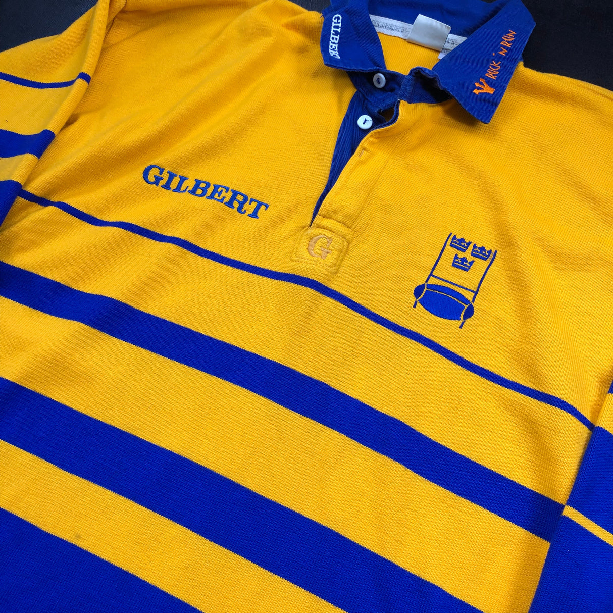 Sweden National Rugby Team Jersey 1990's Match Worn 2XL Underdog Rugby - The Tier 2 Rugby Shop